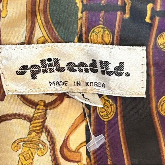 Split Ends 90s Brown Leather Duster Trench Coat size L - Picture 9 of 14